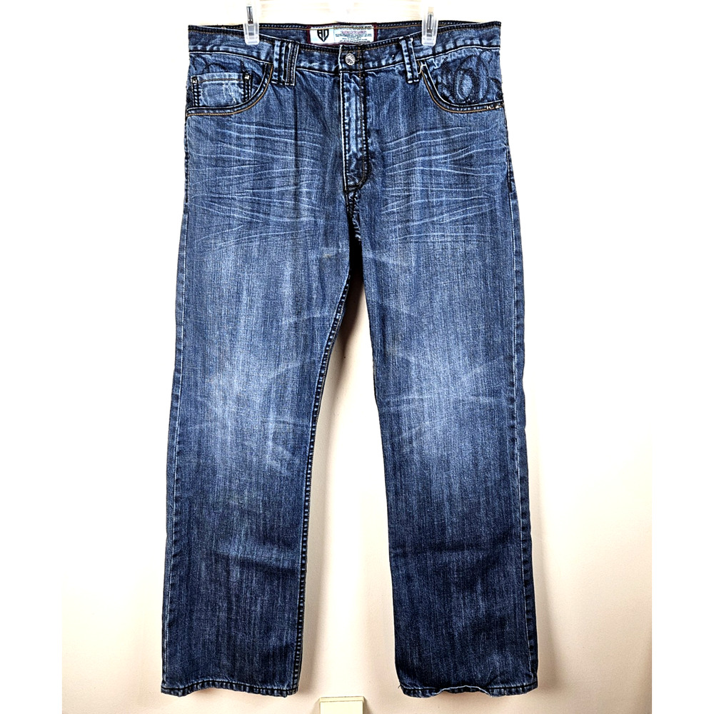 Vtg Artful Dodger Jeans Mens 36x33 Eagle Baggy Skater Streetwear Pinkman Y2K
